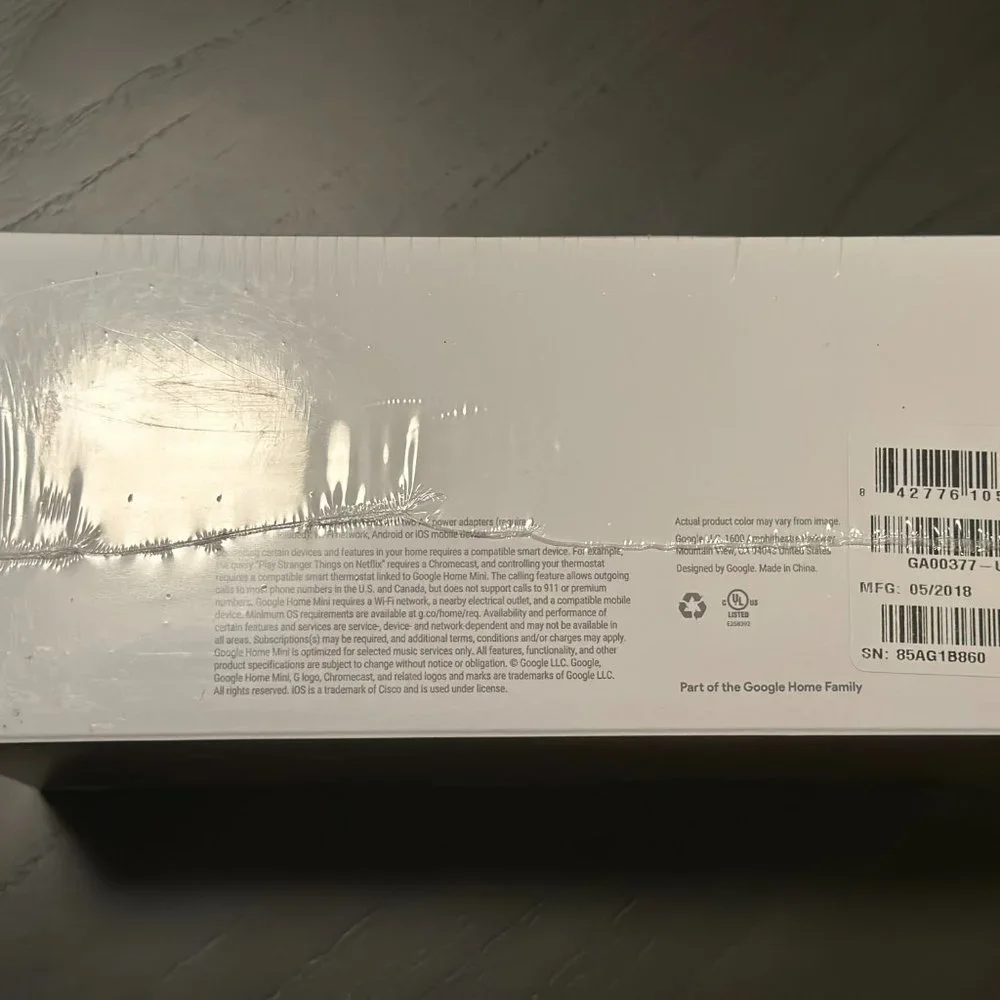 SEALED Google Home Mini 2 Pack NWT
